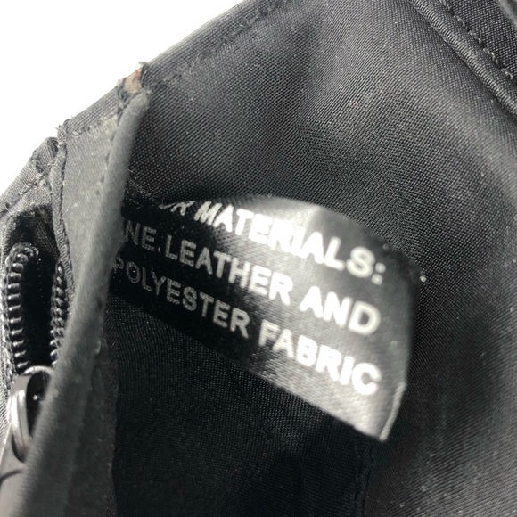 Vintage Fossil Black Leather Crossbody Micro Purse Shoulder Bag Envelope - Picture 8 of 11